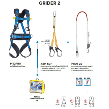 GRIDER 2 - Zestaw asekuracyjny - PROTEKT